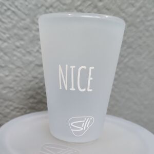 NWOT RETIRED Silipint 1.5 oz Shot Glass Icicle Nice